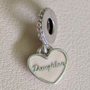 Pandora Sterling Silver Charm - Daughter - You are Always In My Heart